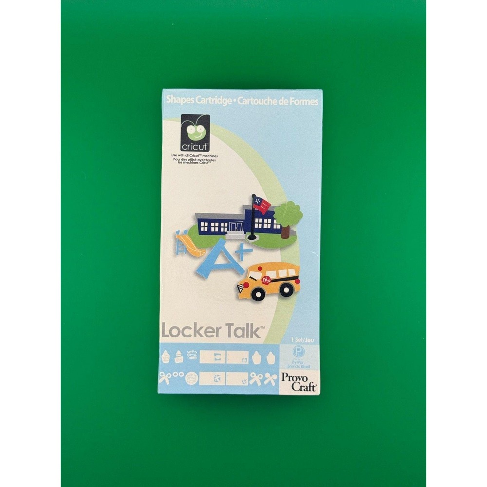 Cricut Shapes Cartridge ~ LOCKER TALK ~ 29-0289 ~ Used